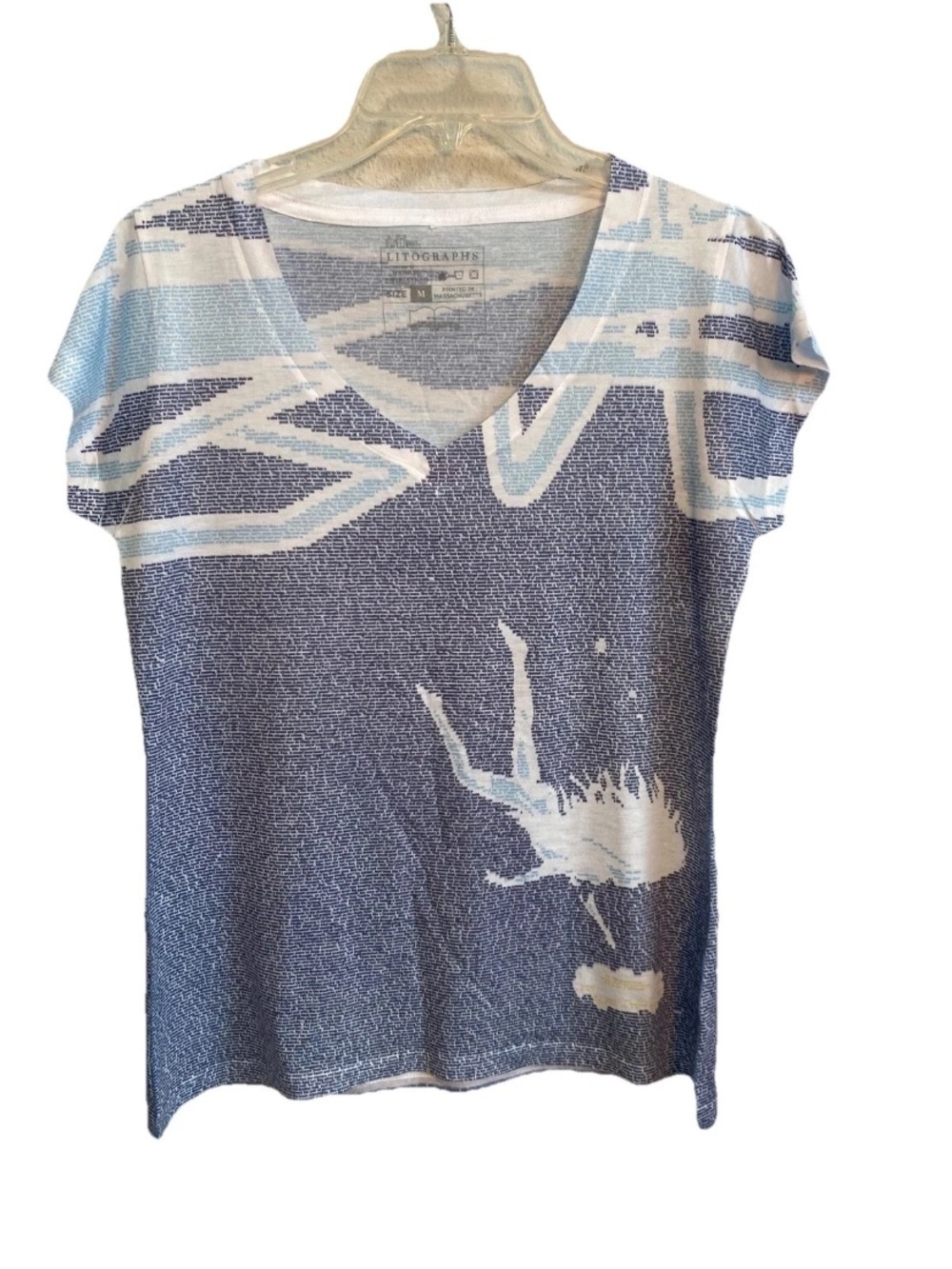 Litographs Women Short Sleeve Med Graphic T-Shirt “Slow Regard Of Silent Things” - Picture 2 of 10